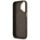 7. Guess 4G Strass Logo & Big Strap Metal Buttons MagSafe Case für iPhone 17 - Braun