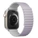 3. Uniq Revix Armband für Apple Watch 1/2/3/4/5/6/7/8/SE/SE2/Ultra 42/44/45/49 mm – lila-weiß