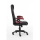 3. Raptor Gaming 437764 Gaming-Stuhl, gepolsterter Sitz, Schwarz, Rot