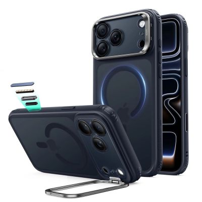 ESR Classic Hybrid Kickstand MagSafe Hülle für iPhone 18 Pro / 17 Pro – Marineblau