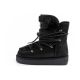 2. D.Franklin Damen Winter Schneestiefel, modisches Fellfutter, Schwarz