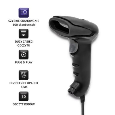 6. QOLTEC 1D-Laser-Barcodeleser | CCD