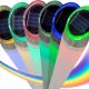 10. Solar-Wegeleuchte, 4 LEDs, 2 Farben, 32,5 cm