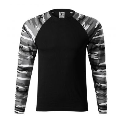 Malfini Camouflage LS M T-Shirt MLI-16632 Camouflage grau