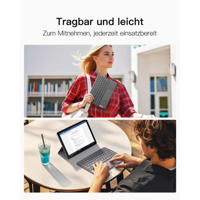 7. inateck Tastaturtablett QWERTZ grau