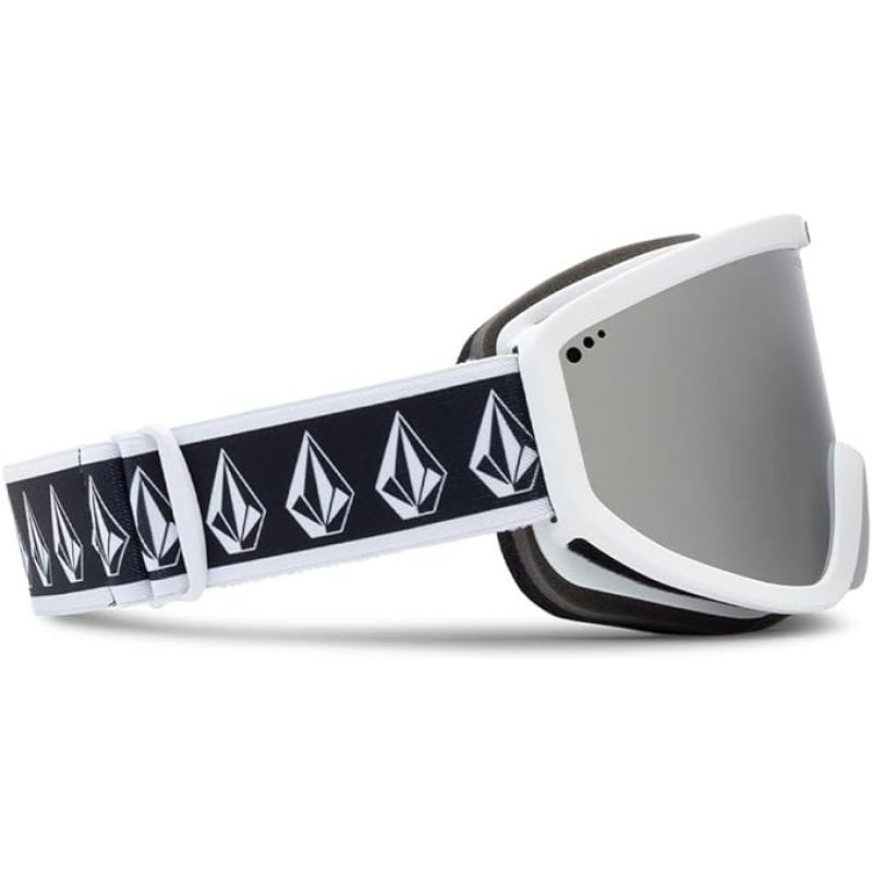 5. Volcom FOOTPRINTS WHITE RERUN/SILVER CHROME Snowboardbrille silber verspiegelt (VG0622316)
