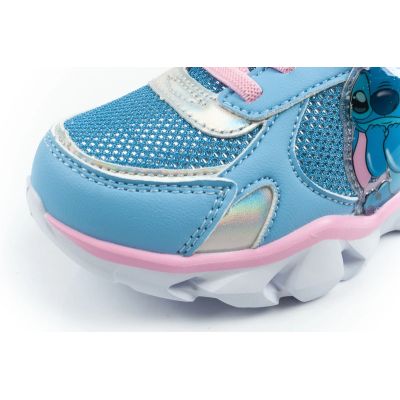 6. Leomil Kinder-Sportschuhe, Sneaker, Stitch Light mit Klettverschluss, blaue LED-Beleuchtung