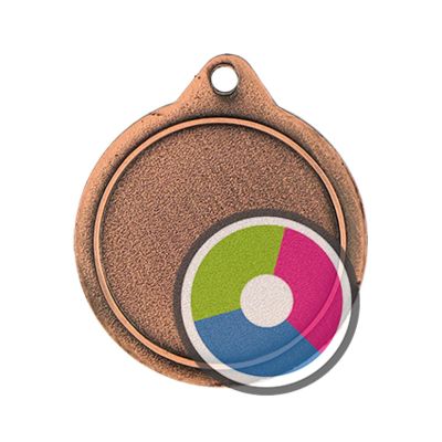 2. Medaille mit Luxor-Jet-Druck