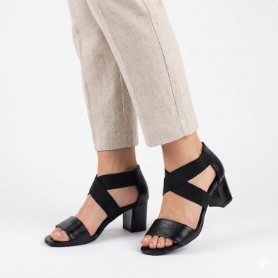 5. Schwarze Jezzi RMR1954-27 Riemchensandalen für Damen