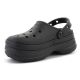 3. CROCS CLASSIC STACKED CLOG SCHWARZ/SCHWARZ 211355-060