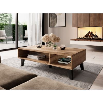 3. NORD Couchtisch 110 cm Wotan Eiche/Anthrazit