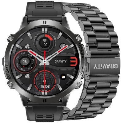 Smartwatch Gravity Schwarzes Armband + Armband GT42-1