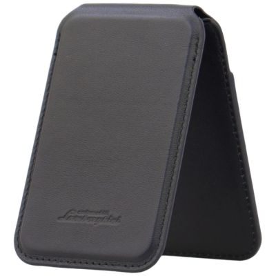 7. Lamborghini D1 MagSafe Handyhülle aus echtem Leder – Schwarz und Grün