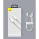 22. Baseus CATLGD-A02 Lightning – USB-C PD-Kabel 20 W 480 Mbit/s 2 m – Weiß