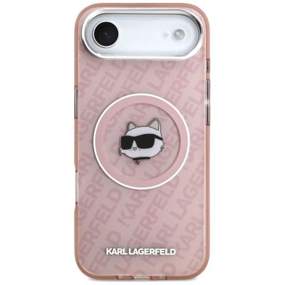 3. Karl Lagerfeld IML Choupette Head Logo MagSafe Hülle für iPhone 17 Air - Pink