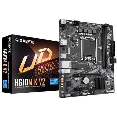 6. GIGABYTE H610M K V2 Mainboard Intel H610 LGA 1700 Micro-ATX