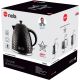 2. ELDOM NELA Wasserkocher, Fassungsvermögen 1,7 l, Leistung 2000 W, Schwarz C26