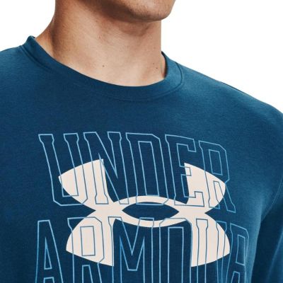12. Under Armour UA Rival Terry Logo Crew M 1370391 458 Sweatshirt