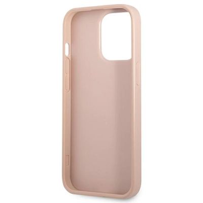 7. Guess GUHCP13LPSATPP iPhone 13 Pro / 13 6.1 "Pink / Pink Hardcase SaffianoTriangle Logo Cardslot