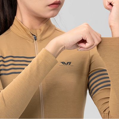 3. Rockbros YPW065 TVI Damen-Radtrikot mit langen Ärmeln, Herbst/Winter, Größe S – Gelb