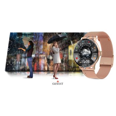 10. GIEWONT Damen-Smartwatch GW330-1 in Roségold