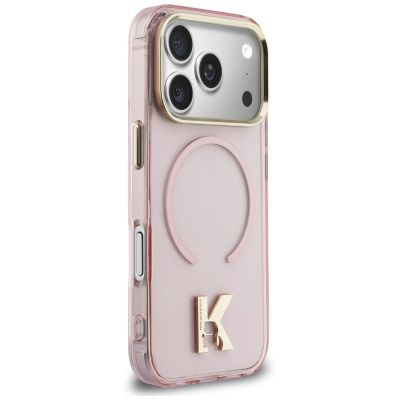 4. Karl Lagerfeld IML K Head Hülle für iPhone 18 Pro Max / 17 Pro Max – Pink