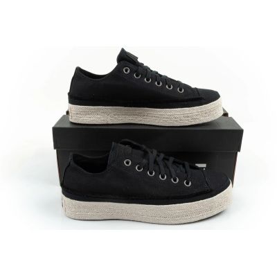 20. Converse Chuck Taylor Damen-Sportschuhe, Espadrilles, modisch, schwarz, bequem