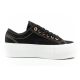 13. Lee Cooper Damen-Sneaker mit Plateausohle, schwarz mit Gold