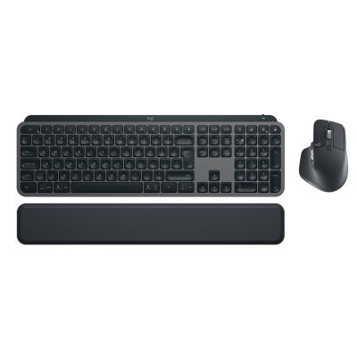 4. Logitech MX Keys Business Gen 2 Tastatur und Maus inklusive Office RF Wireless + Bluetooth QWERTY American International Graphite
