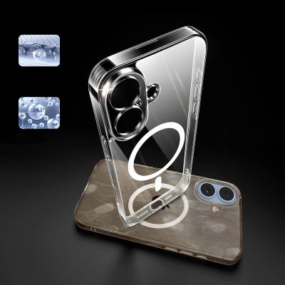 6. Ugreen Classy Clear Magnetische Hülle für iPhone 16 Plus – transparent