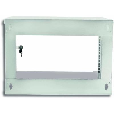 4. TECHLY Wandschrank ECO 19 6U/450MM montiert Grau 022229
