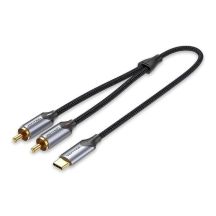 Vention USB-C auf 2 RCA-Stecker Audiokabel 2 m