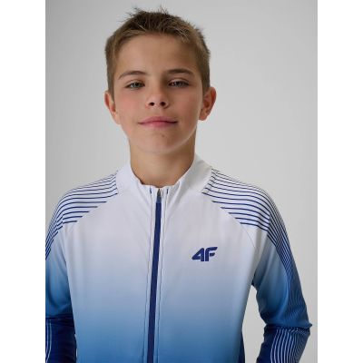 4. Normales Sport-Sweatshirt ohne Kapuze für Jungen 4F 4FJRSS26TFSWM1043-90A