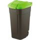2. Curver 214125 Abfalleimer 110 l Rechteckig Kunststoff Schwarz, Grün