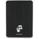 2. Karl Lagerfeld Saffiano Magnetische Karl & Choupette iPad Pro 11" 2024 Buchcover-Hülle - Schwarz