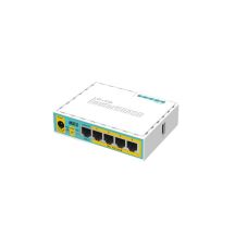 Mikrotik hEX PoE lite Fast-Ethernet-Router, Weiß