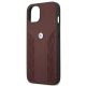 5. BMW Leather Curve Perforate Case für iPhone 13 – Rot