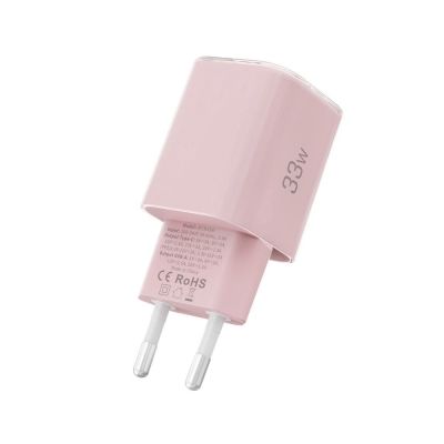 4. Tech-Protect NCM33W 2-Port PD33W/QC3.0 Wandladegerät - rosa