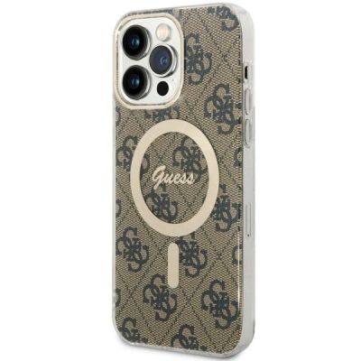 Guess GUHMP14XH4STW iPhone 14 Pro Max 6.7" Braun/Braun Hardcase 4G MagSafe