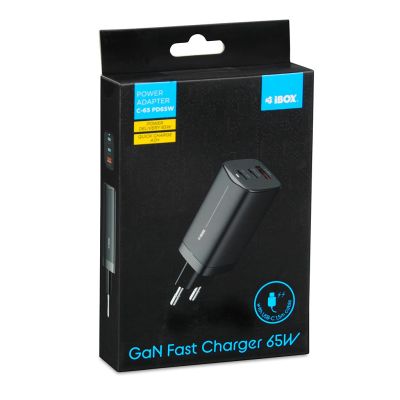 3. I-BOX C-65 GAN PD65W Wandladegerätkabel, Schwarz