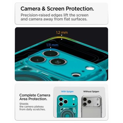 13. Spigen Ultra Hybrid MagSafe Hülle für iPhone 18 Pro / 17 Pro – Hellblau
