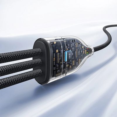 9. Baseus Flash Series 3 100W USB-C 3in1 Kabel - USB-C+USB-C+ Lightning 1,5m + 3 x 0,25m - schwarz