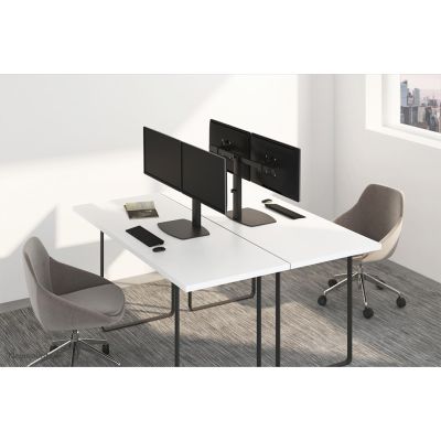 12. Neomounts FPMA-D865DBLACK Monitorhalterung/Ständer 68,6 cm (27") Schreibtisch Schwarz