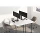 12. Neomounts FPMA-D865DBLACK Monitorhalterung/Ständer 68,6 cm (27") Schreibtisch Schwarz