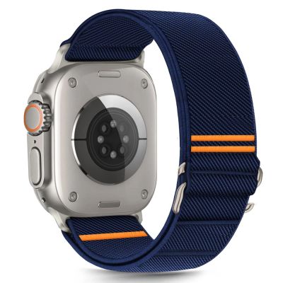 Tech-Protect Nylon Slip Strap für Apple Watch 44 / 45 / 46 / 49 mm - Marineblau