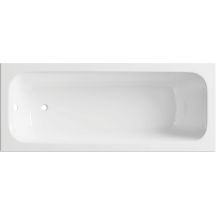 Eingebaute Acrylbadewanne mit den Maßen 170 cm