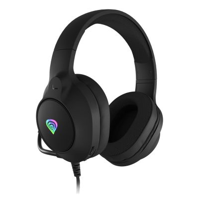 4. GENESIS NEON 213 Headset, kabelgebunden, für Telefonate/Musik, USB Typ-A, Schwarz