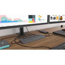 i-tec Metal C31FLATDOCKPDPRO Dockingstation, kabelgebunden, USB 3.2 Gen 1 (3.1 Gen 1), Typ-C, Grau