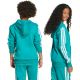 3. adidas 3-Streifen Fleece-Hoodie 225 Türkis JN2417