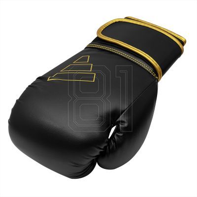 32. adidas HYBRID 80 ADIH80 boxing gloves black gold
